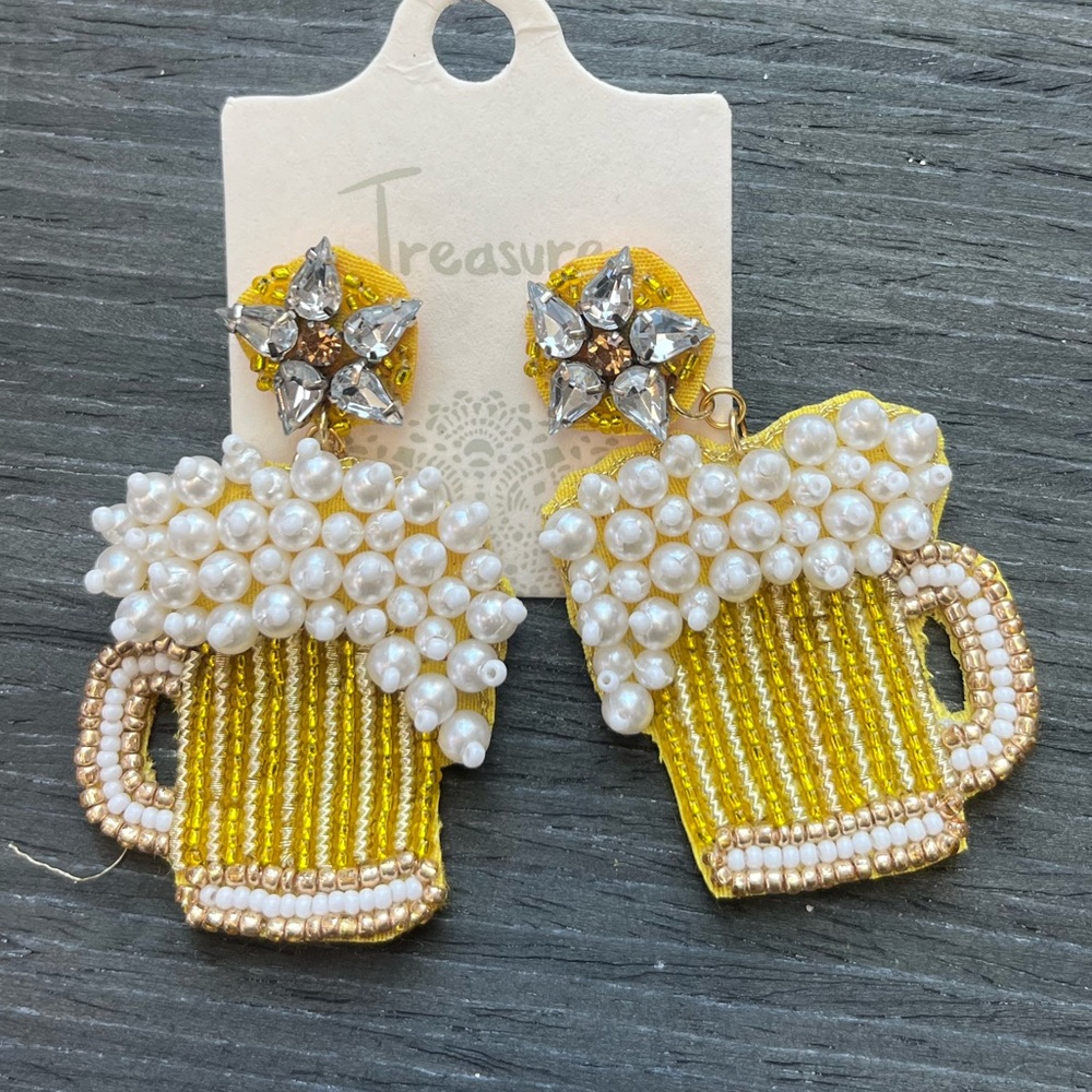 Fun beer fest earrings